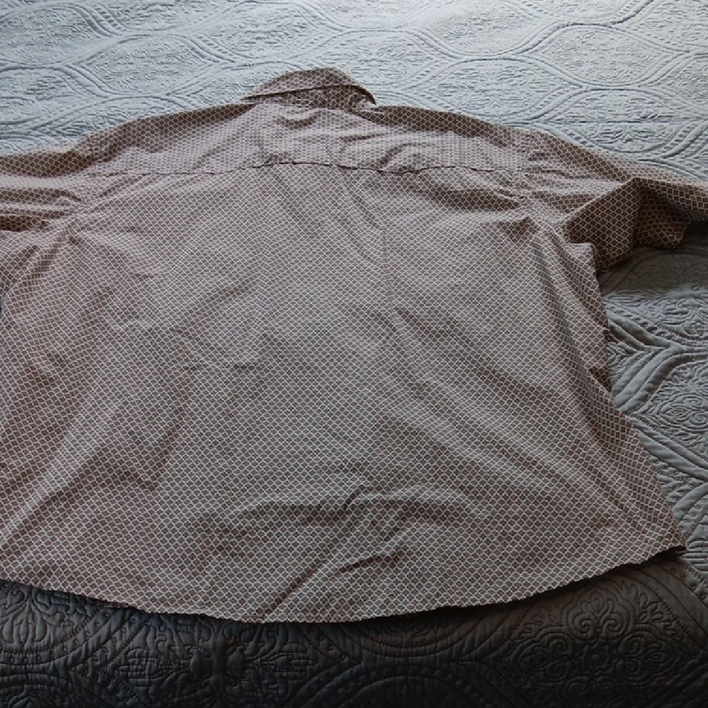 Wrangler Western Brown Patterned Pearl Snap‎ Shirt XXL